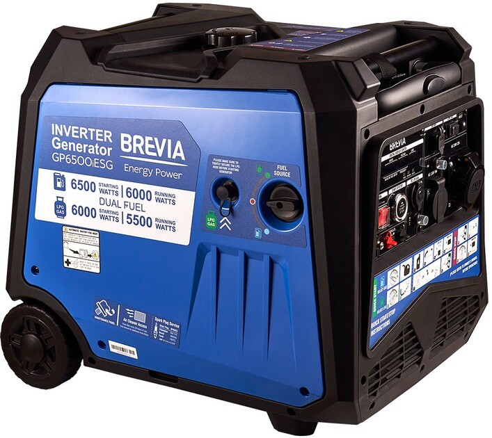 

Двухтопливный инверторный генератор Brevia GP6500iESG