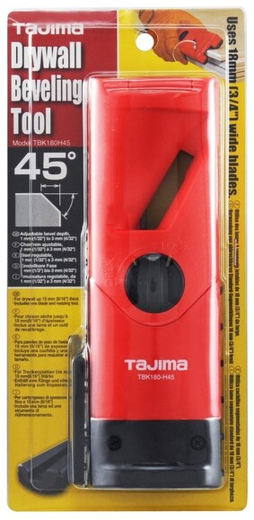 Рубанок кромочный TAJIMA Drywall Tool 45 18 мм (TBK180-H45) изображение 5