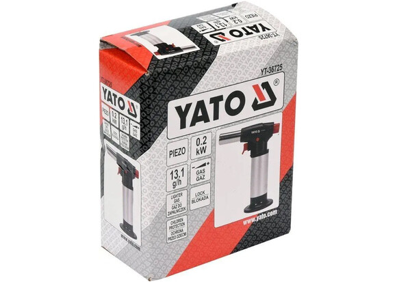 Горелка газовая с пьезоподжигом Yato YT-36725 изображение 4