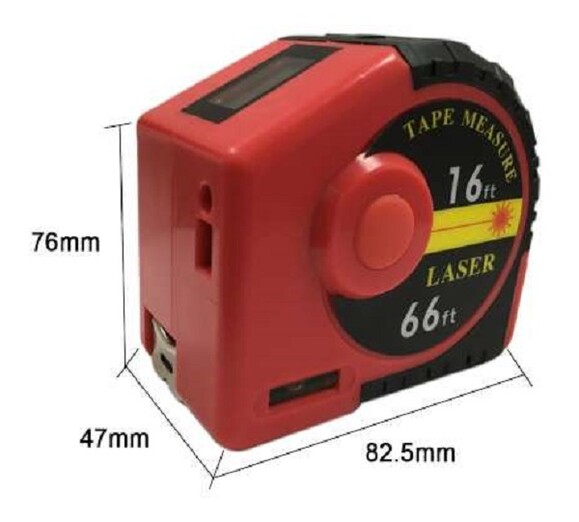Дальномер лазерный-рулетка Protester 2в1 5 м/20 м (J20) изображение 2