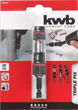 Быстросменный держатель насадок KWB Triple-Flix поворотный 90 мм (100200)