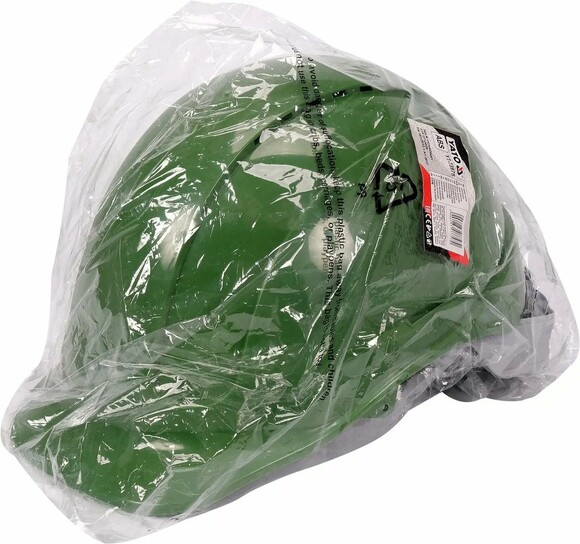 Каска Yato для защиты головы зеленая из пластика ABS (YT-73975) изображение 3