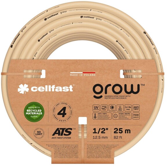Шланг садовий Cellfast GROW 1/2" 25 м (13-501)