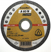 Отрезной диск Klingspor А60N Supra, 125х1.0х22 мм (264298)