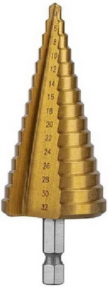 Свердло ступінчасте HOEGERT 4-32 мм (HT6D323)