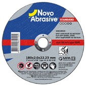 Диск отрезной по металлу NovoAbrasive STANDARD 41 14А, 180х2х22.23 мм (NAB18020)