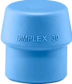 Сменный боек для щадящего молотка Halder SIMPLEX, 30 мм (синий) (3201.030)