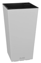 Горшок Plastkon ELISE 15 см, белый, матовый (8595096980944)