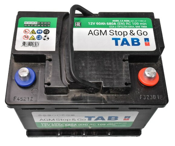 Аккумулятор TAB 6 CT-60-R AGM, 60 Ач, 12 В (213060) изображение 3