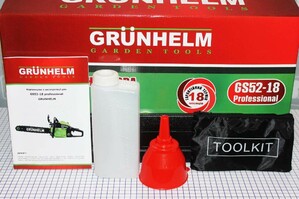 Бензопилки Grunhelm GS52-18 professional фото 3