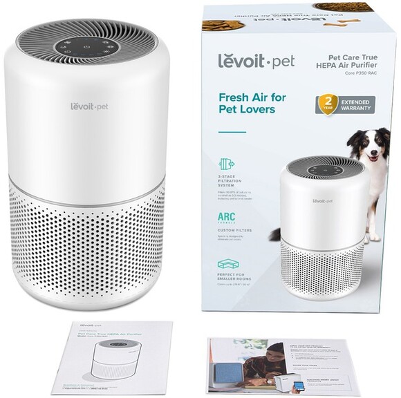 Очисник повітря Levoit Air Purifier Core P350 Pet Care (white) (HEAPAPLVNEU0035) фото 4