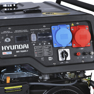 Двопаливний генератор Hyundai HHY 7020FE-T фото 6