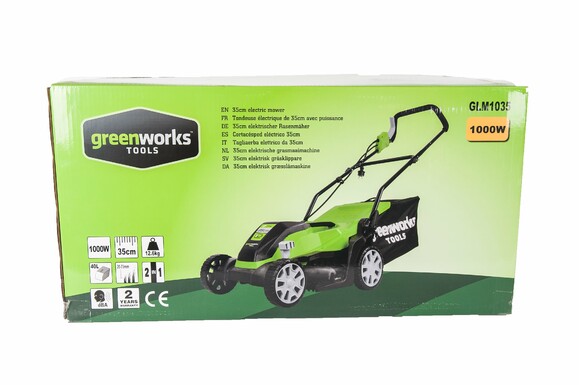 Газонокосарка електрична Greenworks GLM1035 (2505107) фото 14