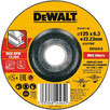 Диск шліфувальний DeWALT 125х6.3х22.23 мм, по металу, вигнутого профілю (DT43917)