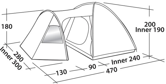 Палатка Easy Camp Eclipse 500 Rustic Green (120387) (928899) изображение 2