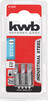 Биты KWB из индустриальной стали плоские SL4/SL5/SL6 25 мм 3 шт (121540)