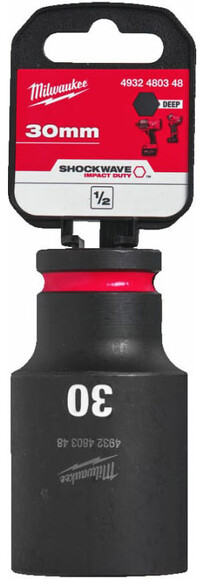 Головка ударная удлиненная ShW 30 мм, 1/2" Milwaukee (4932480348) изображение 2