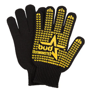 Перчатки BudMonster трикотажные с ПВХ рисунком Звезда, черные, 7 класс, р10 (11109271) изображение 2