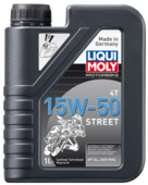Масло для 4-тактных двигателей LIQUI MOLY Motorbike 4T 15W-50 Street, 1 л (2555)