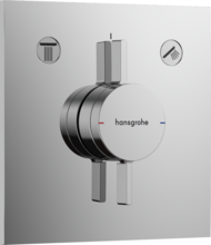 Змішувач для душу Hansgrohe DuoTurn E 75417000 для 2-х користувачів, прихований монтаж, хром