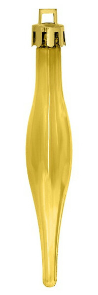 Набор елочных игрушек Jumi Сосулька, 9.5 см, 18 шт. (золотой) (5900410690684) изображение 4