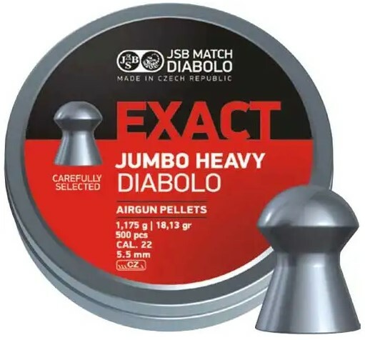 

Пули пневматические JSB Jumbo Heavy, калибр 5.5 мм, 500 шт (1453.05.35)