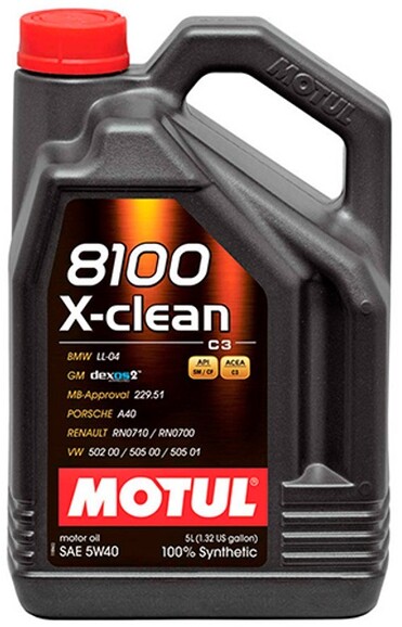Моторное масло Motul 8100 X-clean SAE 5W-40, 4 л (104720)