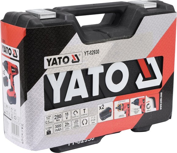 Гайковерт ударный аккумуляторный Yato YT-82930 изображение 4