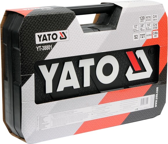 Набор торцевых головок Yato YT-38801 изображение 4