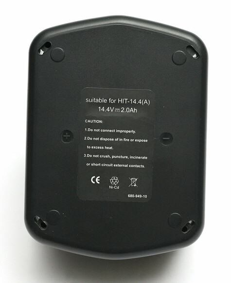 Акумулятор PowerPlant для шурупокрутів та електроінструментів HITACHI GD-HIT-14.4 (A), 14.4 V, 2 Ah, NICD DV00PT0038) фото 2