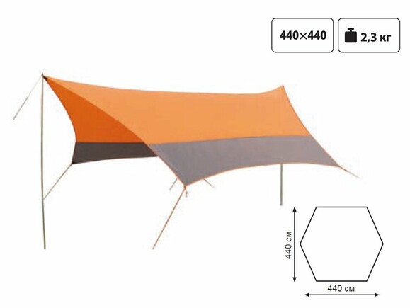 Тент со стойками Tramp Lite Tent Оранжевый (TLT-011) изображение 8