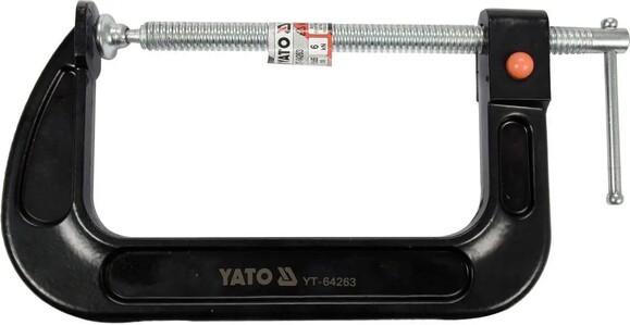 Струбцина с винтовым зажимом Yato тип "С" 85х150 мм (YT-64263) изображение 2