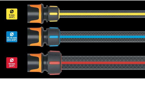 Набор соединительный с шлангом Fiskars 13 мм 1/2" 1.8 м Q4 (1057621) изображение 2