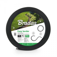 Бордюр газонный BRADAS EASY BORDER 55мм х 10м с комплектом колышек, черный (OBEB5510SET)