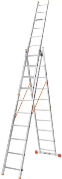 Лестница алюминиевая трехсекционная BLUETOOLS 3x10 (160-9310) изображение 4