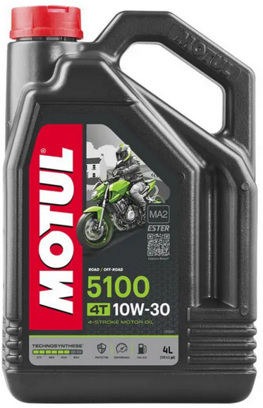 Моторное масло Motul 5100 4T, 10W30 4 л (104063)