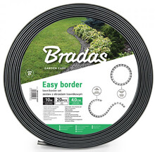 Бордюр газонный Bradas EASY BORDER 40 мм, 10 м (графит) (OBEGY4010SET)