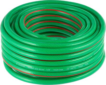 Шланг для воды армированный INTERTOOL, четырехслойный, зеленый, 1/2, 20 м, PVC (GE-4103)