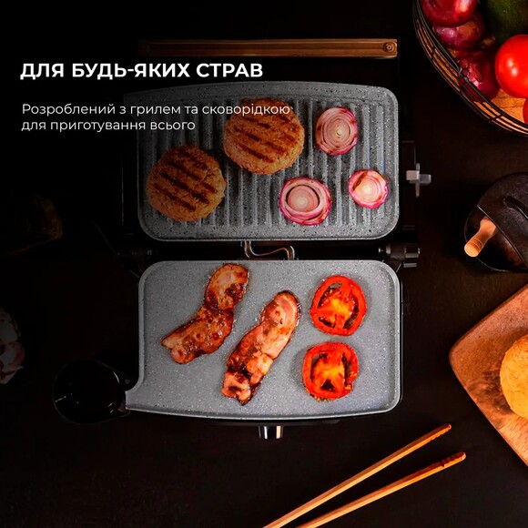 Электрогриль Cecotec Rock'nGrill 1500 Stone Ceramic Mix&Grill (CCTC-03194) изображение 9