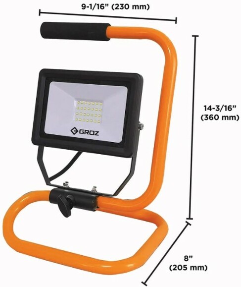 Светодиодный прожектор на подставке LED-602, 28 SMD, 2100 люмен Groz 55069 изображение 3