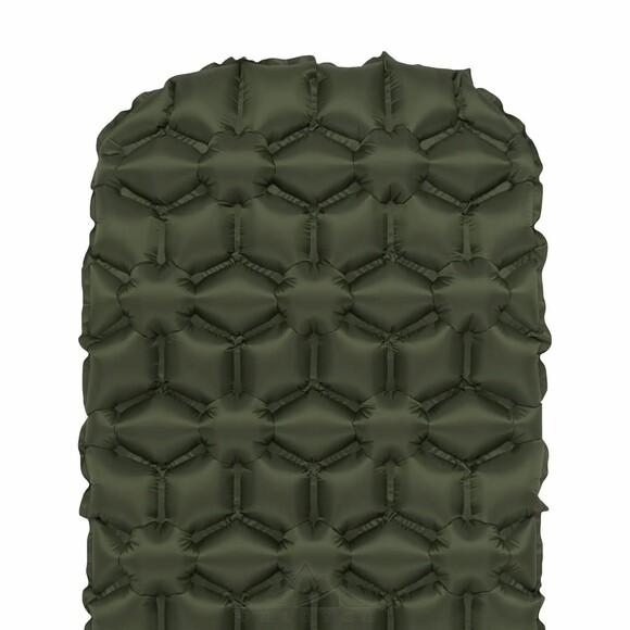Коврик надувной Highlander Nap-Pak Inflatable Sleeping Mat Olive (AIR071) изображение 3