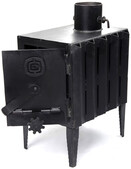 Печка-буржуйка с радиатором 4 кВт СИЛА (960014)