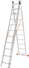 Лестница алюминиевая трехсекционная BLUETOOLS 3x11 (160-9311)