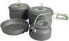 Набор посуды Bo-Camp Explorer XL 4 Pieces Hard Anodized, серый з зеленым (2200249) (DAS302116) 