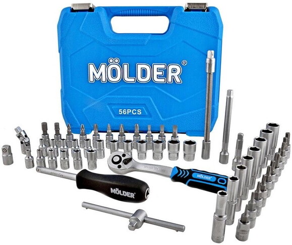 Профессиональный набор инструментов MOLDER MT60056, 56 ед. изображение 4