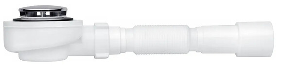 Сифон для душового піддону ANIplast 1 1/2"х53 мм з двома трубками E456CEU (CV025360)