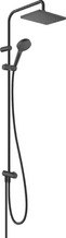 Душевая система HANSGROHE Vernis Shape Showerpipe 230 1jet Reno, черная матовая (26282670)