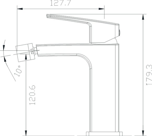 Змішувач для біде IMPRESE Grafiky, хром, 35 мм (ZMK061901070) фото 2