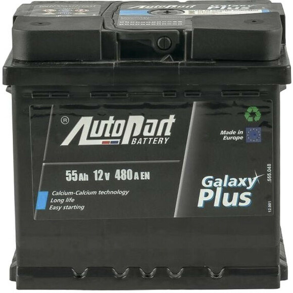 Автомобильный аккумулятор AutoPart Plus 12В, 55 Ач (ARL055-P00)