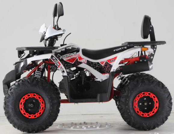 Квадроцикл Forte ATV125F (бело-красный) (124596) изображение 7